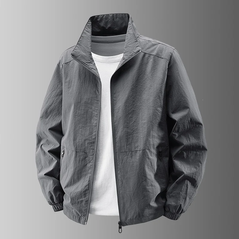 Herren Ultralight Technical Blousonjacke mit elastischen Bündchen, verdeckten Reißverschlusstaschen & atmungsaktivem Nylonmix Nord Taschen