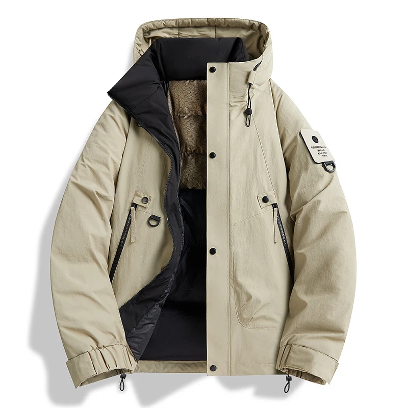 Herren Technischer Urbanparka mit Thermoisolierung und multifunktionalen Taschen Nord Taschen