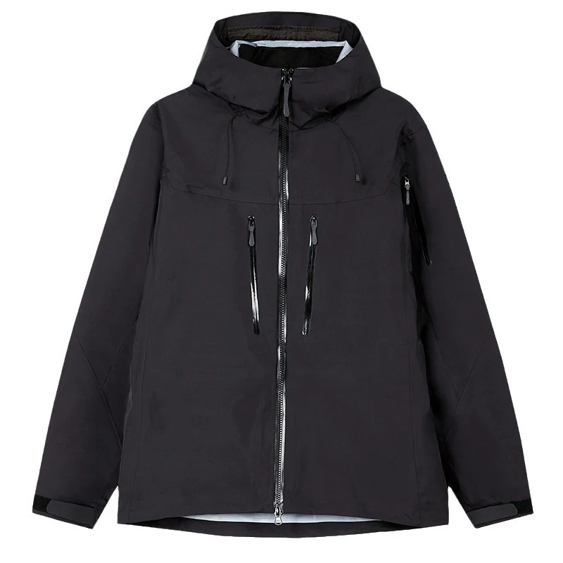 Herren Technische wasserdichte Outdoorjacke mit Kapuze und verschweißten Reißverschlüssen Nord Taschen