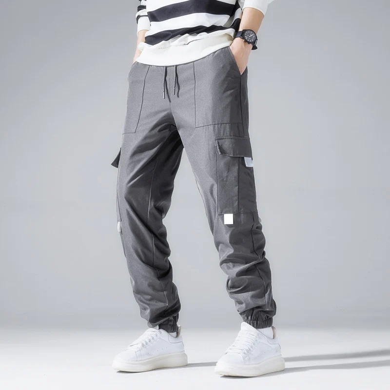 Herren Technische Utility-Cargohose im Joggerstil mit Tunnelzug & elastischen Knöchelbündchen Nord Taschen