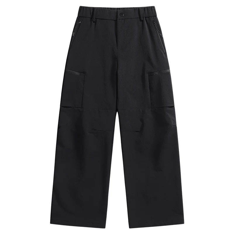 Herren Technische Utility-Cargo-Hose mit weitem Bein, elastischem Bund & Reißverschlusstaschen Nord Taschen
