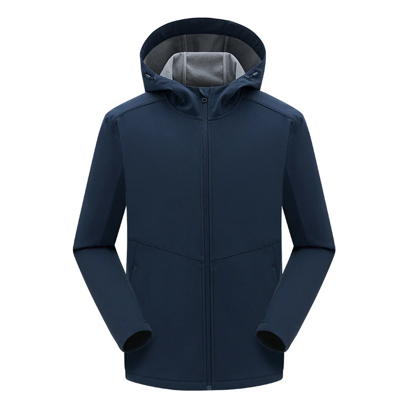 Herren technische Softshelljacke mit fleecegefütterter Kapuze und elastischem Stretchschnitt Nord Taschen