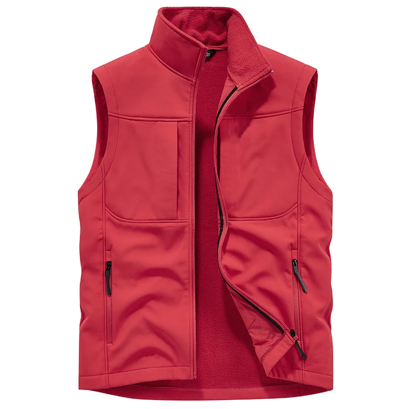 Herren Funktionale Softshell‑Weste mit Fleecefutter und winddichter Membran Nord Taschen