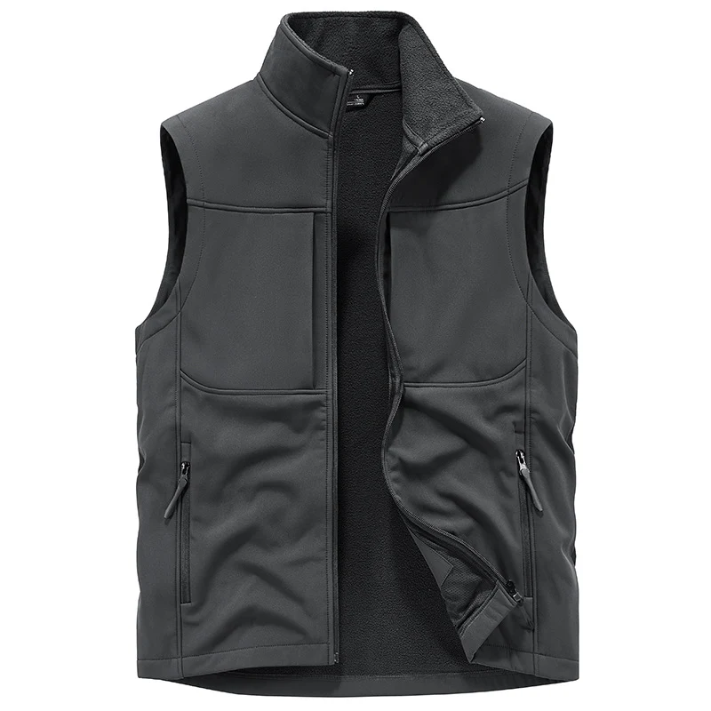 Herren Funktionale Softshell‑Weste mit Fleecefutter und winddichter Membran Nord Taschen