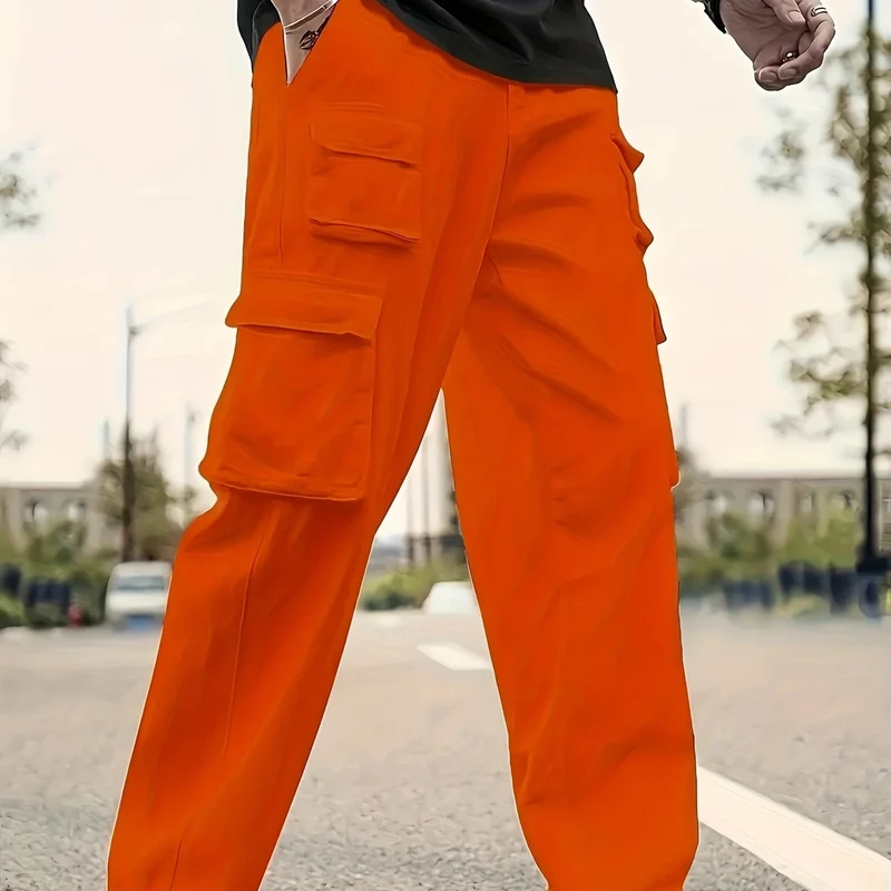 Herren Oversized Cargohose mit verstärkten Klappfächern und geradem Bein Nord Taschen
