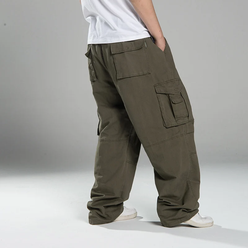 Herren Oversized Cargo-Hose mit weitem Bein, Mehrfach-Taschen und verstärkten Nähten Nord Taschen