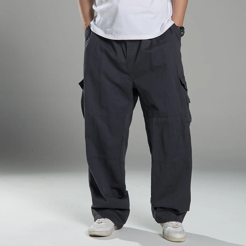 Herren Oversized Cargo-Hose mit weitem Bein, Mehrfach-Taschen und verstärkten Nähten Nord Taschen