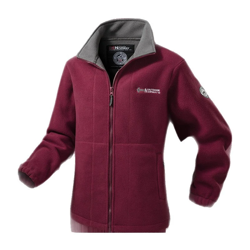 Damen Fleecejacke mit Stehkragen, windabweisender Struktur & verstellbarem Kordelzugsaum Nord Taschen