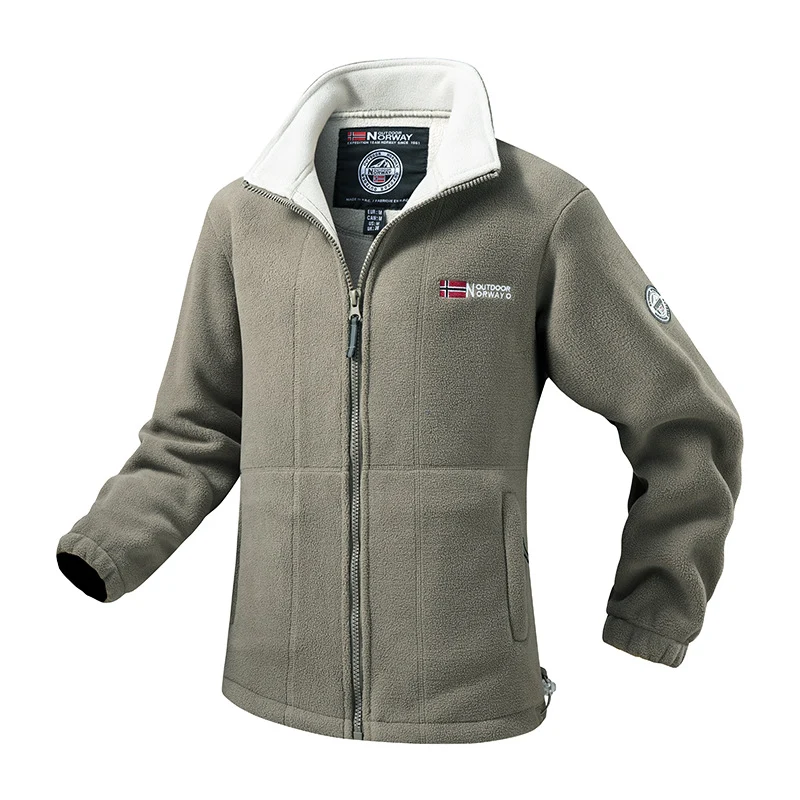 Damen Fleecejacke mit Stehkragen, windabweisender Struktur & verstellbarem Kordelzugsaum Nord Taschen