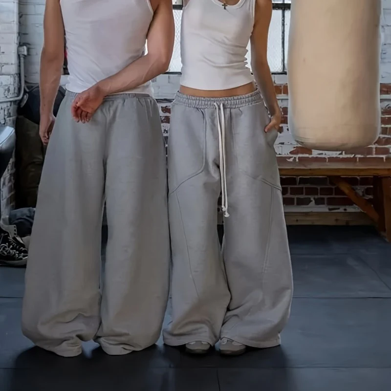 Damen Extraweite Lounge-Jogginghose mit hohem Bund, Kordelzug & geformten Kniepanelen Nord Taschen