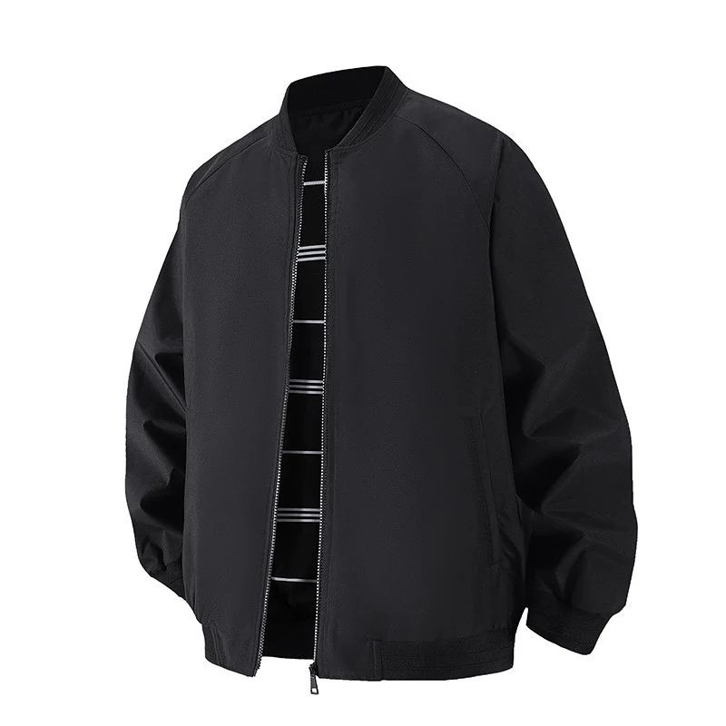 Herren Leichte Windbreaker-Bomberjacke mit Raglanärmeln, elastischen Bündchen und Zwei-Wege-Reißverschluss Nord Taschen