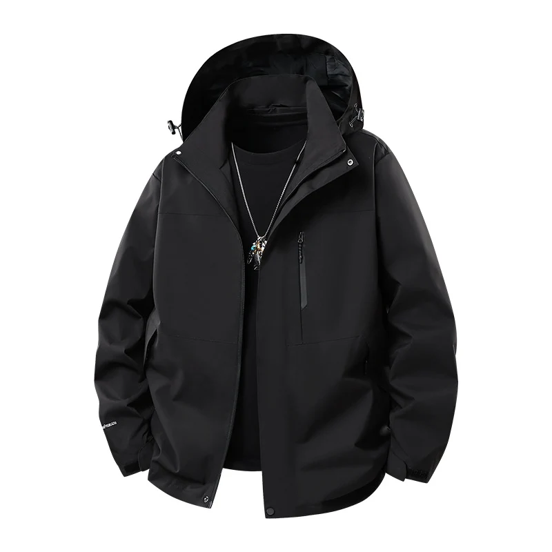 Herren Technische Softshell‑Regenjacke mit verschweißten Nähten, verstellbarer Kapuze und wasserabweisenden Reißverschlüssen Nord Taschen