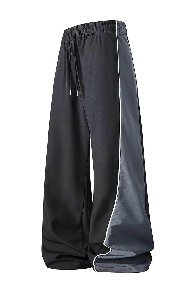 Herren Extrabreite Trackpants mit glänzenden Seiteneinsätzen & Kontrastpaspel Nord Taschen