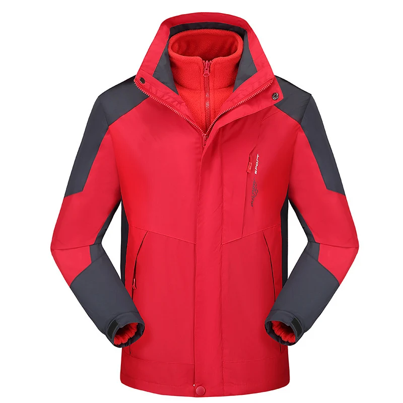 Damen vielseitige Outdoorjacke mit abnehmbarer Fleece‑Innenjacke und winddichter Softshell‑Hülle Nord Taschen