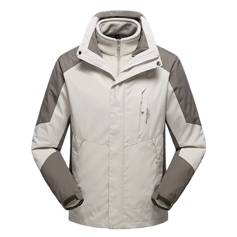 Damen vielseitige Outdoorjacke mit abnehmbarer Fleece‑Innenjacke und winddichter Softshell‑Hülle Nord Taschen