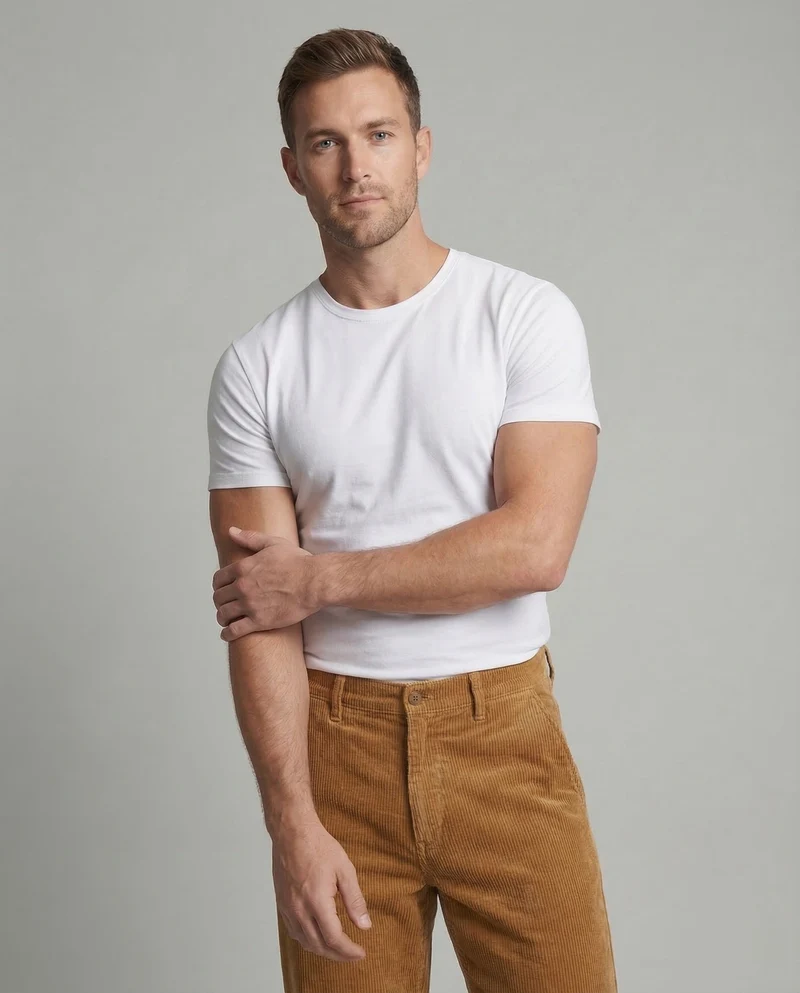 Herren Cordhose Cargo Gerade - Vittorelli