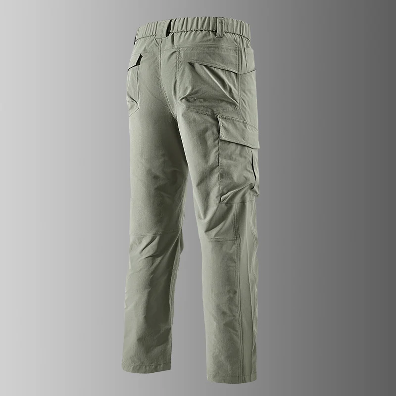 Herren Outdoor-Cargohose mit elastischem Bund, vorgeformten Knien und Multifunktions-Taschen Nord Taschen