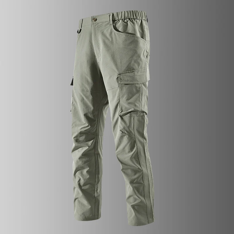 Herren Outdoor-Cargohose mit elastischem Bund, vorgeformten Knien und Multifunktions-Taschen Nord Taschen
