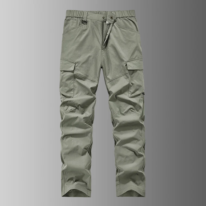 Herren Outdoor-Cargohose mit elastischem Bund, vorgeformten Knien und Multifunktions-Taschen Nord Taschen