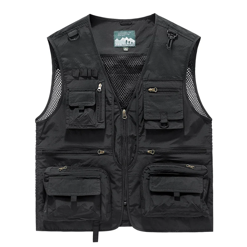 Herren Multitaschen-Funktionsweste für Angeln & Outdoor mit Mesh-Rücken Nord Taschen