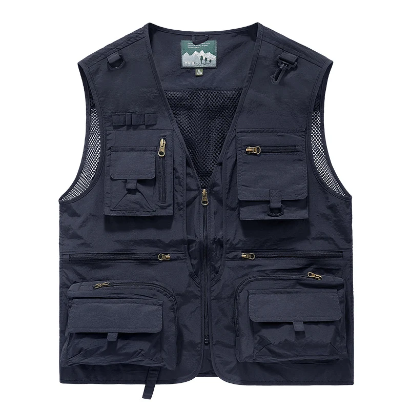 Herren Multitaschen-Funktionsweste für Angeln & Outdoor mit Mesh-Rücken Nord Taschen