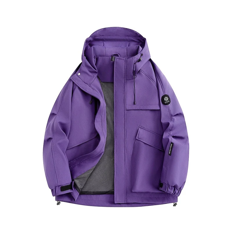Herren Multifunktionale Wetterfeste Hybridjacke mit Mesh-Belüftung verdecktem Reißverschluss & Utility‑Taschen Nord Taschen