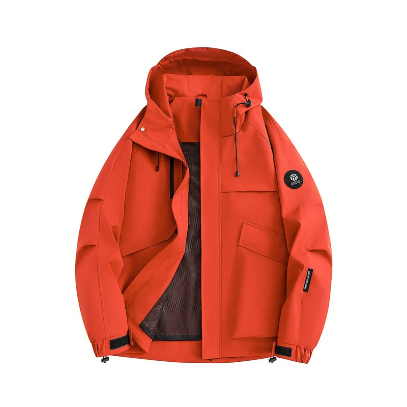 Herren Multifunktionale Wetterfeste Hybridjacke mit Mesh-Belüftung verdecktem Reißverschluss & Utility‑Taschen Nord Taschen