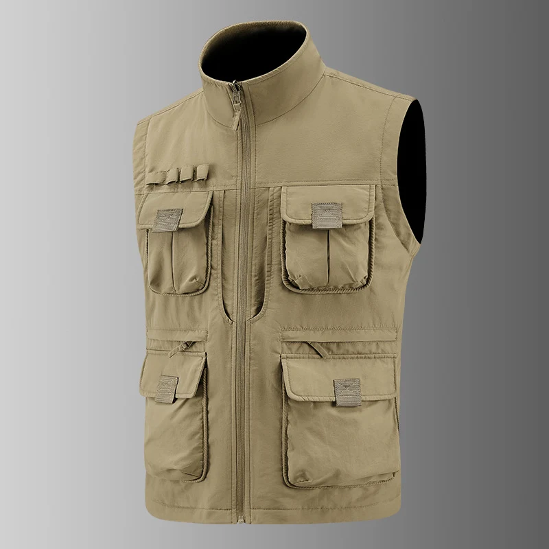 Herren Multifunktionale Utility‑Weste mit Fleecefutter & Mehrfach‑Taschen Nord Taschen