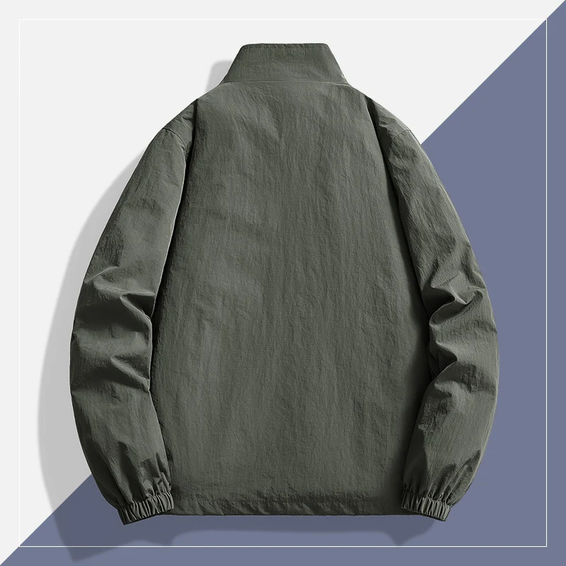 Herren Leichte technische Windjacke mit Mesh-Innenfutter, Stehkragen und elastischen Bündchen Nord Taschen