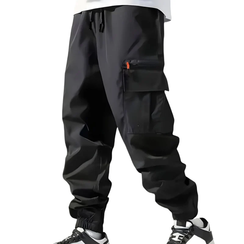Herren Technische Cargo-Jogginghose mit Reißverschlusstaschen, Tunnelzug und elastischen Knöchelbündchen Nord Taschen