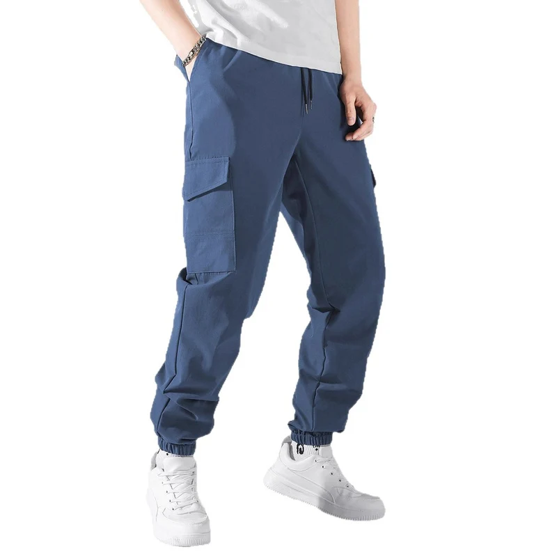 Herren Technische Cargo-Jogginghose im Utility‑Stil mit Klappentaschen & elastischen Knöchelbündchen Nord Taschen