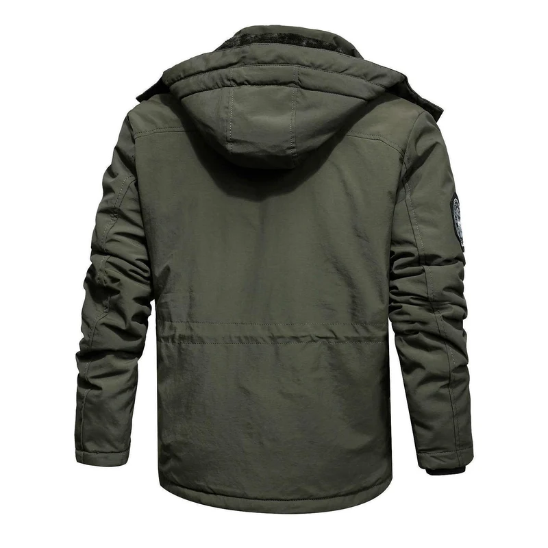 Herren Thermo-Fieldjacke mit Teddyfleece-Innenfutter, Utility-Taschen und winddichter Front Nord Taschen