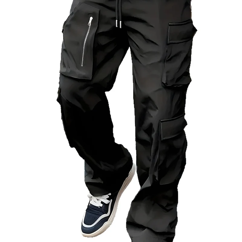 Herren Multifunktionale Cargohose mit großen Klapp‑ und Reißverschlusstaschen sowie Kordelzug Nord Taschen