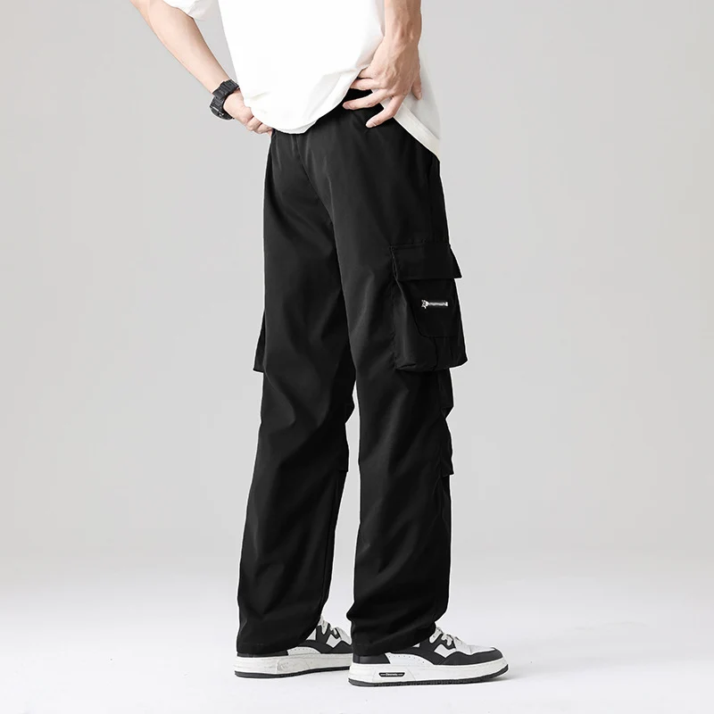 Herren Multifunktionale Cargo-Loungehose mit elastischem Tunnelzugbund, Mehrfachtaschen & verstellbarem Beinabschluss Nord Taschen