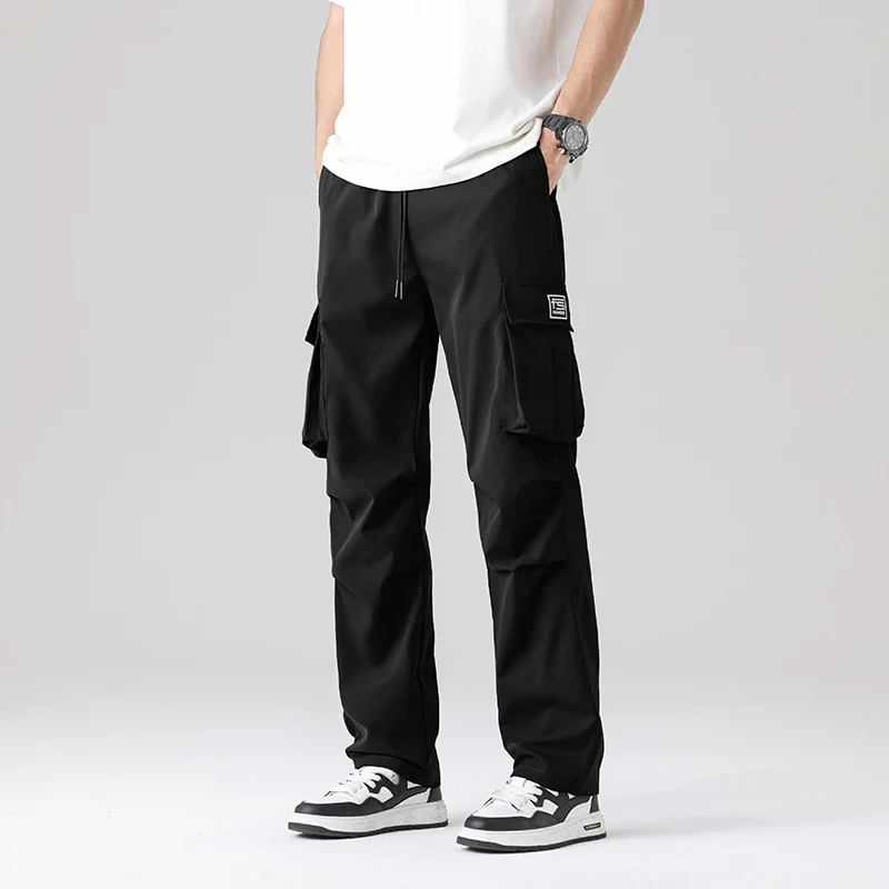 Herren Multifunktionale Cargo-Loungehose mit elastischem Tunnelzugbund, Mehrfachtaschen & verstellbarem Beinabschluss Nord Taschen