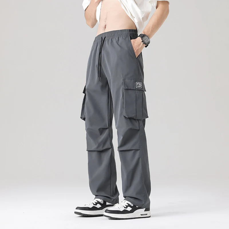Herren Multifunktionale Cargo-Loungehose mit elastischem Tunnelzugbund, Mehrfachtaschen & verstellbarem Beinabschluss Nord Taschen