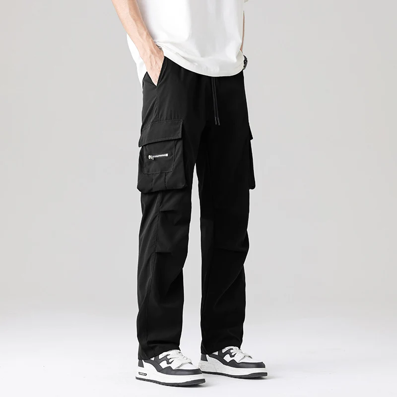 Herren Multifunktionale Cargo-Loungehose mit elastischem Tunnelzugbund, Mehrfachtaschen & verstellbarem Beinabschluss Nord Taschen