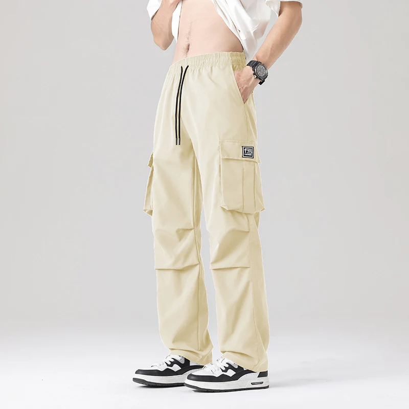 Herren Multifunktionale Cargo-Loungehose mit elastischem Tunnelzugbund, Mehrfachtaschen & verstellbarem Beinabschluss Nord Taschen