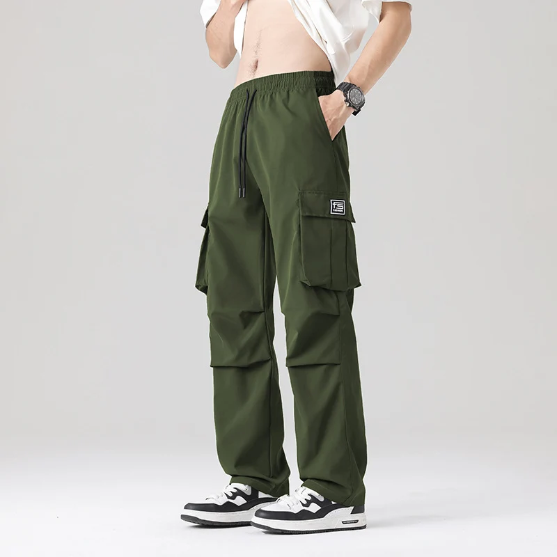 Herren Multifunktionale Cargo-Loungehose mit elastischem Tunnelzugbund, Mehrfachtaschen & verstellbarem Beinabschluss Nord Taschen