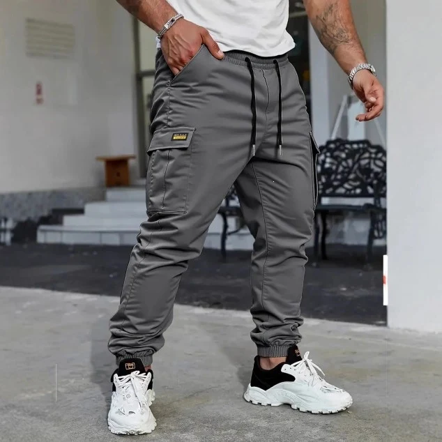 Herren Multifunktionale Cargo-Jogginghose mit verstärkten Kniepartien, Tunnelzugbund & elastischen Saumbündchen Nord Taschen