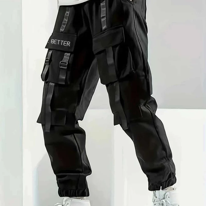 Herren Multifunktionale Cargo-Jogginghose mit Klapp‑ und Gurt-Details Nord Taschen