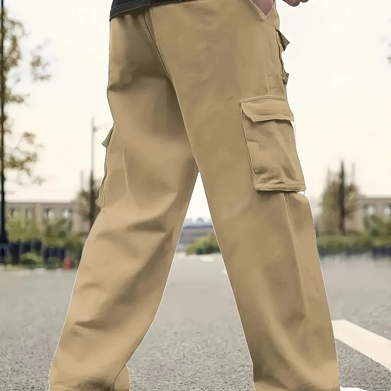 Herren Multifunktionale Cargo-Hose mit mehreren Klapptaschen und geradem Bein Nord Taschen