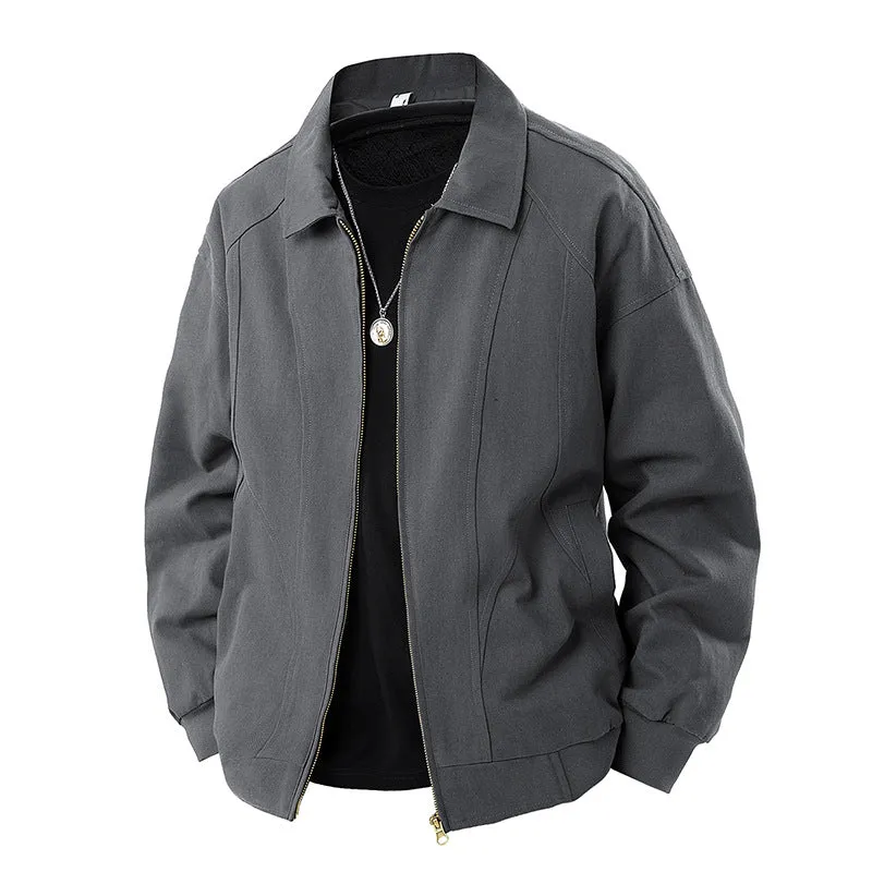 Herren Moderner Blouson mit Hemdkragen, Zwei‑Wege‑Reißverschluss und dezenter Teilungsnaht Nord Taschen