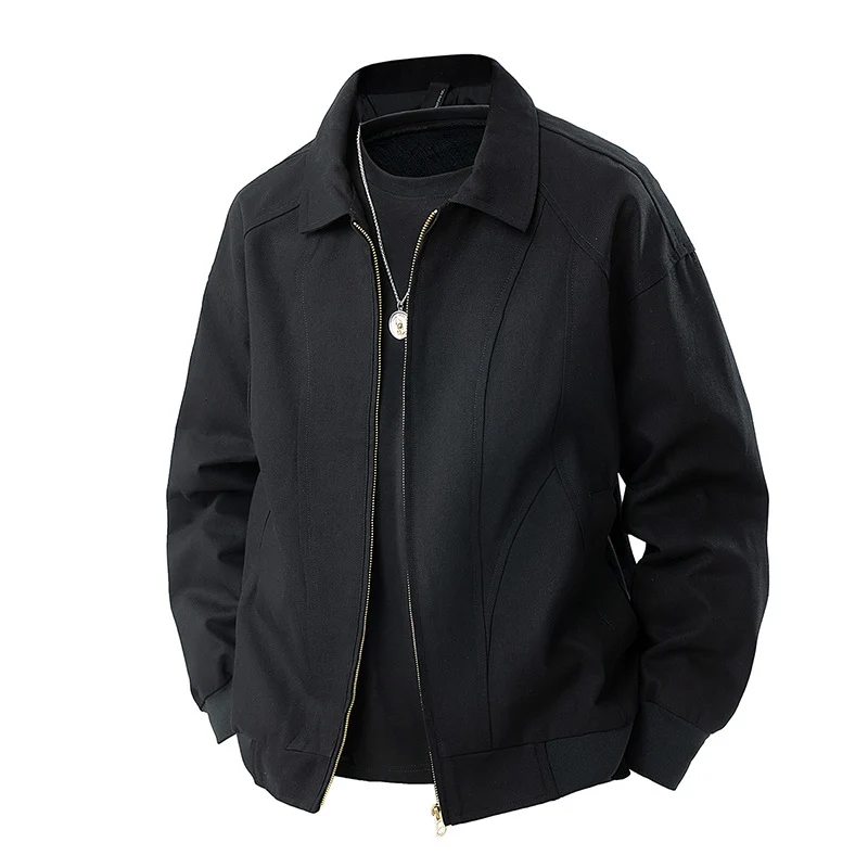 Herren Moderner Blouson mit Hemdkragen, Zwei‑Wege‑Reißverschluss und dezenter Teilungsnaht Nord Taschen