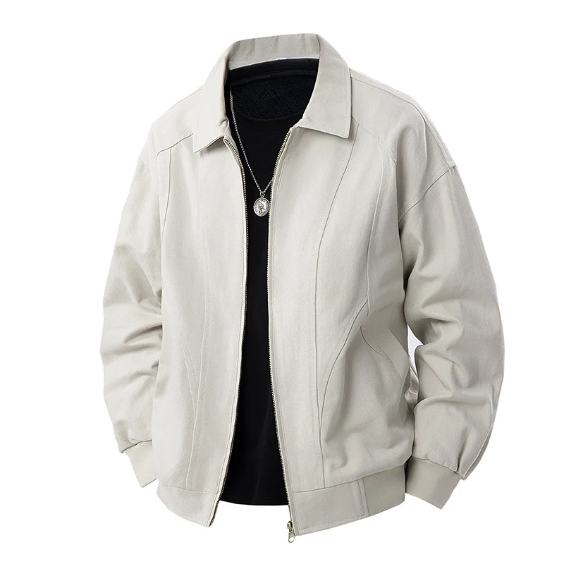 Herren Moderner Blouson mit Hemdkragen, Zwei‑Wege‑Reißverschluss und dezenter Teilungsnaht Nord Taschen