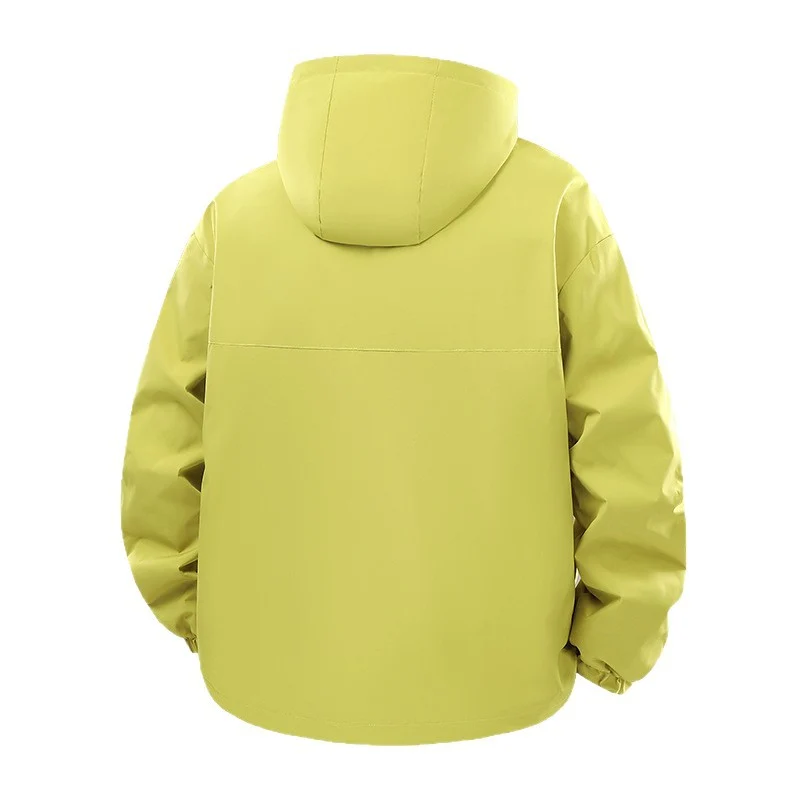 Herren Moderne Wind- & wasserabweisende Kapuzenjacke im Boxy‑Schnitt mit verstellbarem Saum und Utility‑Taschen Nord Taschen