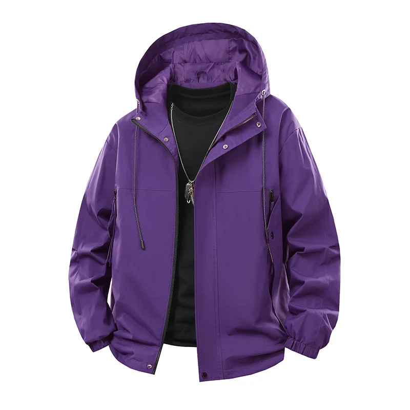 Herren Moderne Wind- & wasserabweisende Kapuzenjacke im Boxy‑Schnitt mit verstellbarem Saum und Utility‑Taschen Nord Taschen