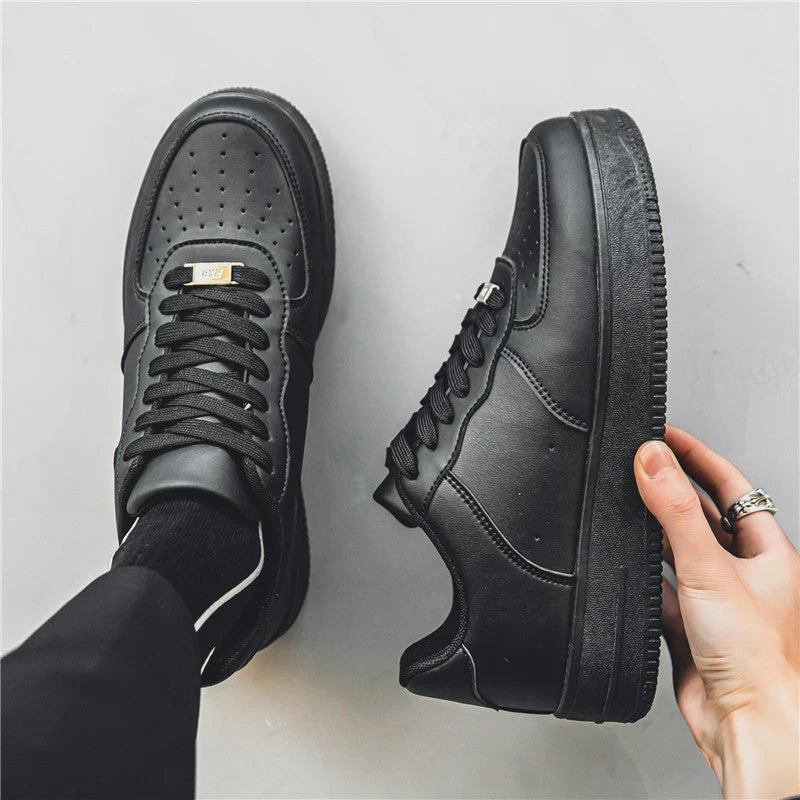 Damen Klassische Leder Sneakers mit atmungsaktivem Design