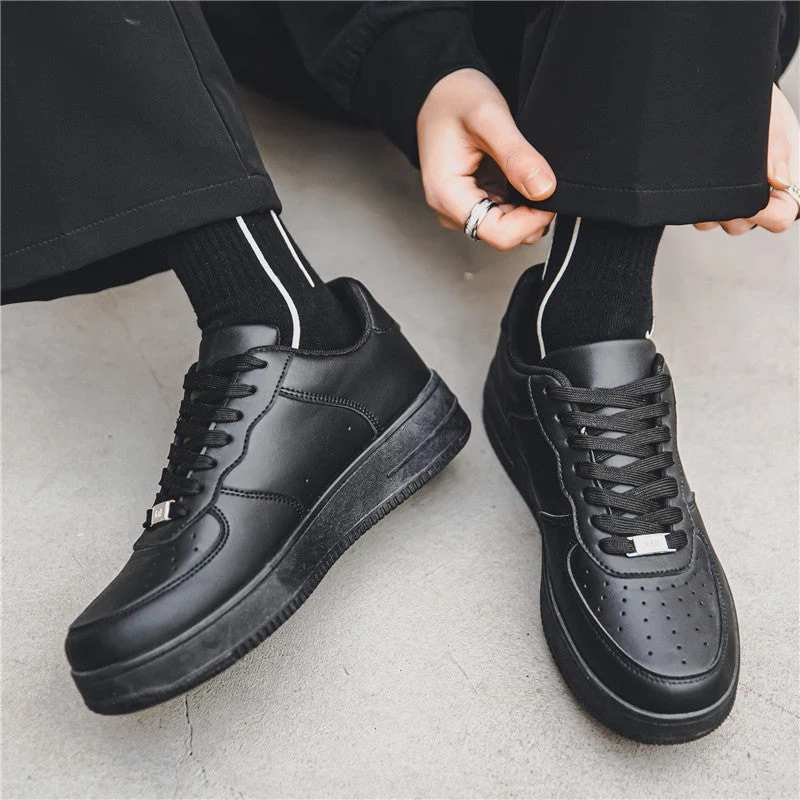Damen Klassische Leder Sneakers mit atmungsaktivem Design