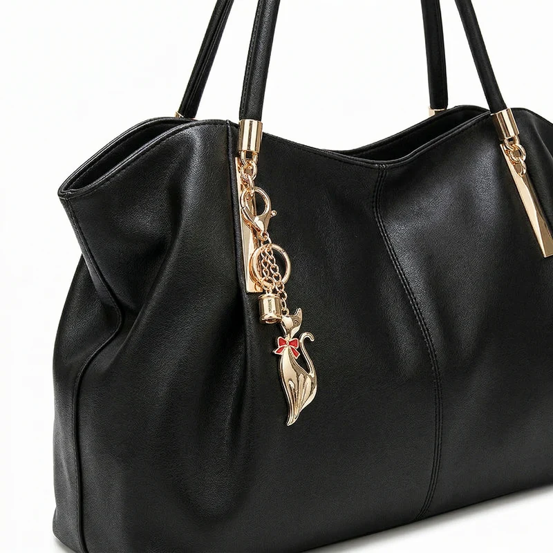 Nord Taschen | Große vegane Rindsleder Schulterhandtasche